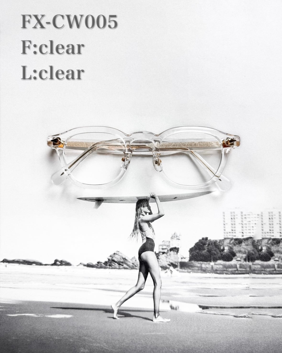 classic wellington clear sunglasses
