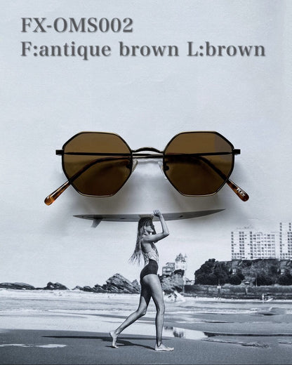 octagon metal sunglasses