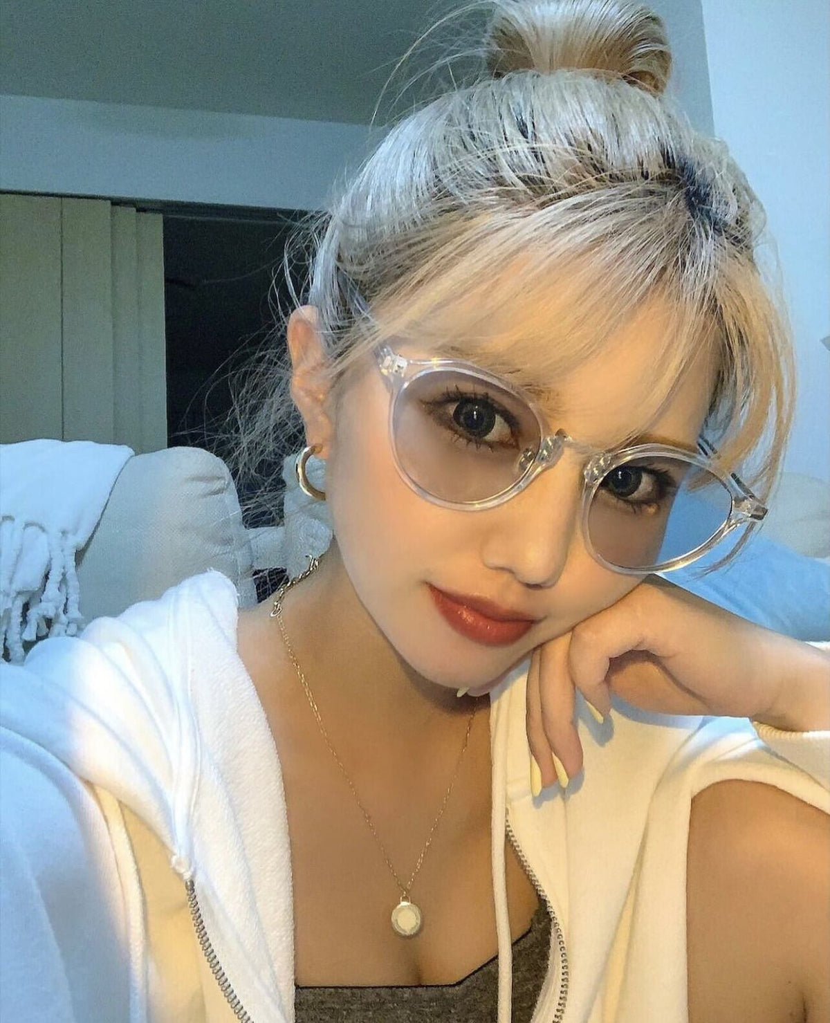 square boston clear frame sunglasses