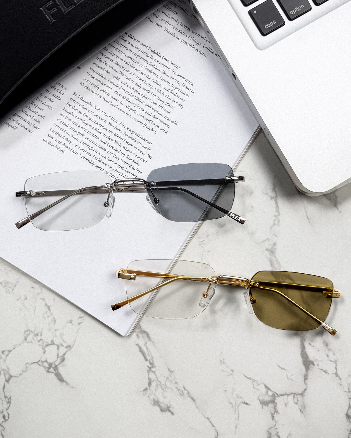 調光レンズ搭載 frameres square 2 sunglasses