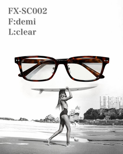 slim square clear sunglasses