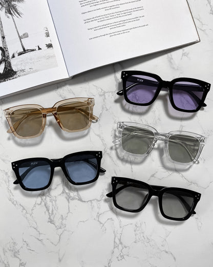 調光・偏光レンズ搭載 square wide 2 sunglasses