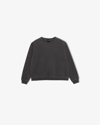 Heavy weight pigment crew neck sweat