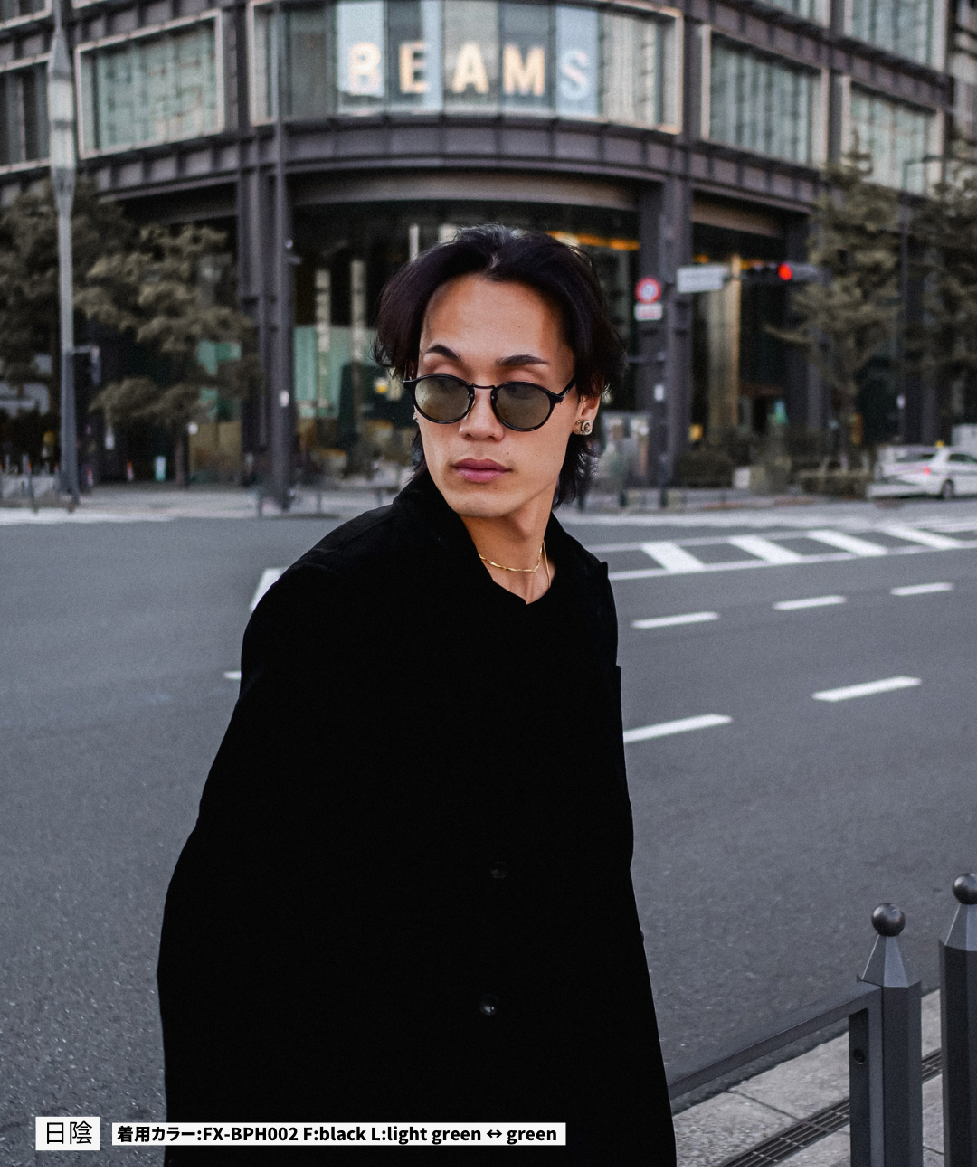 調光・偏光レンズ搭載 boston sunglasses