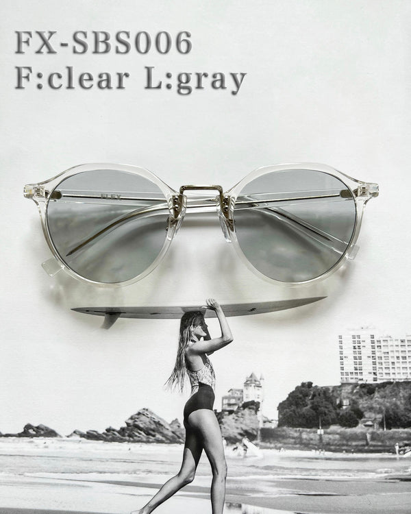 square boston clear frame sunglasses