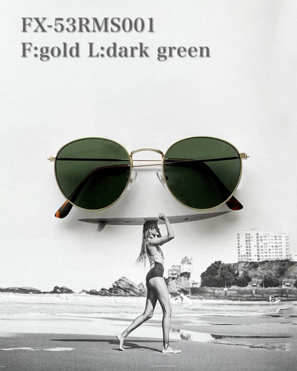 round metal sunglasses -53mm-