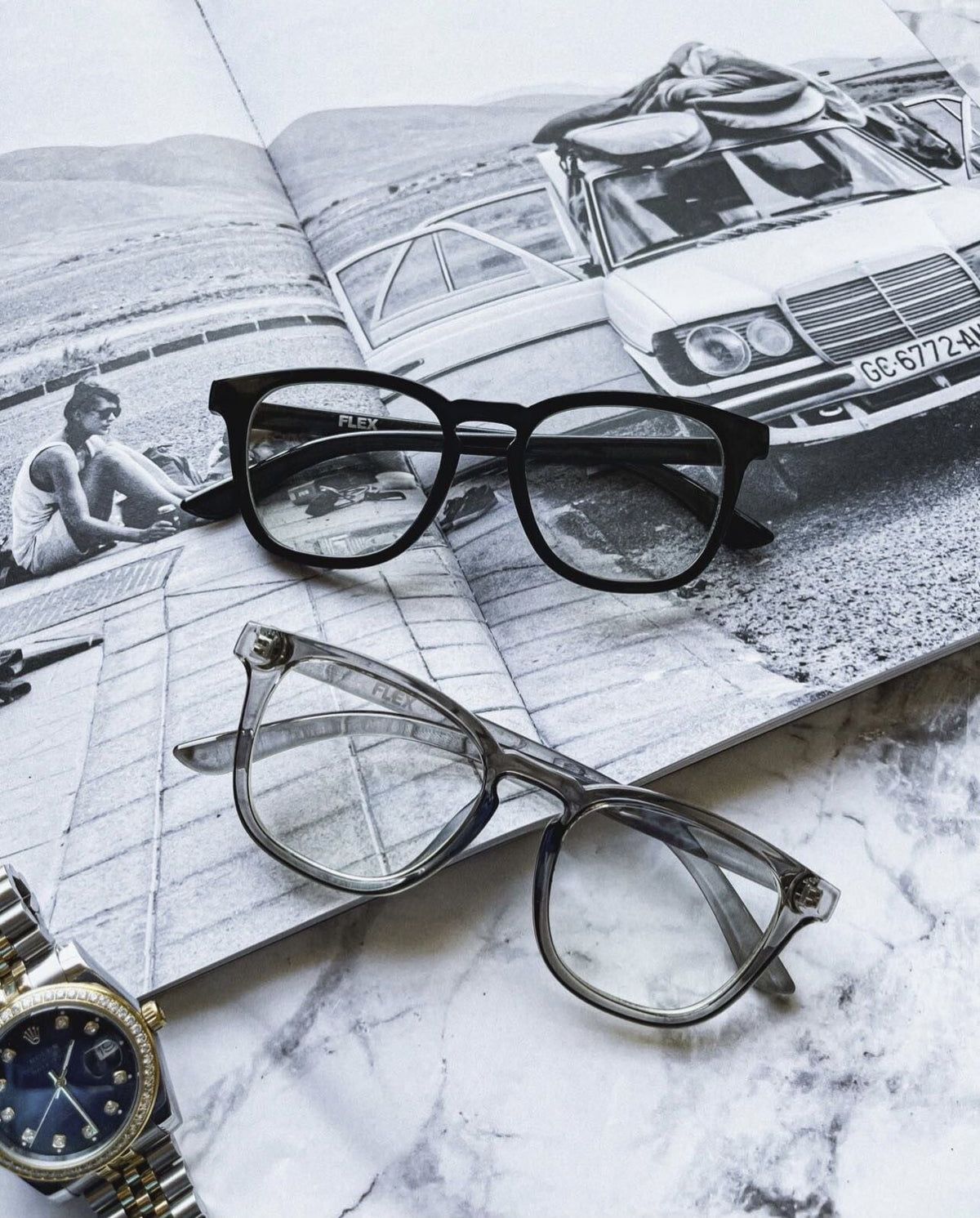 square frame clear sunglasses
