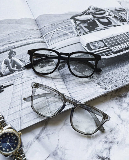 square frame clear sunglasses