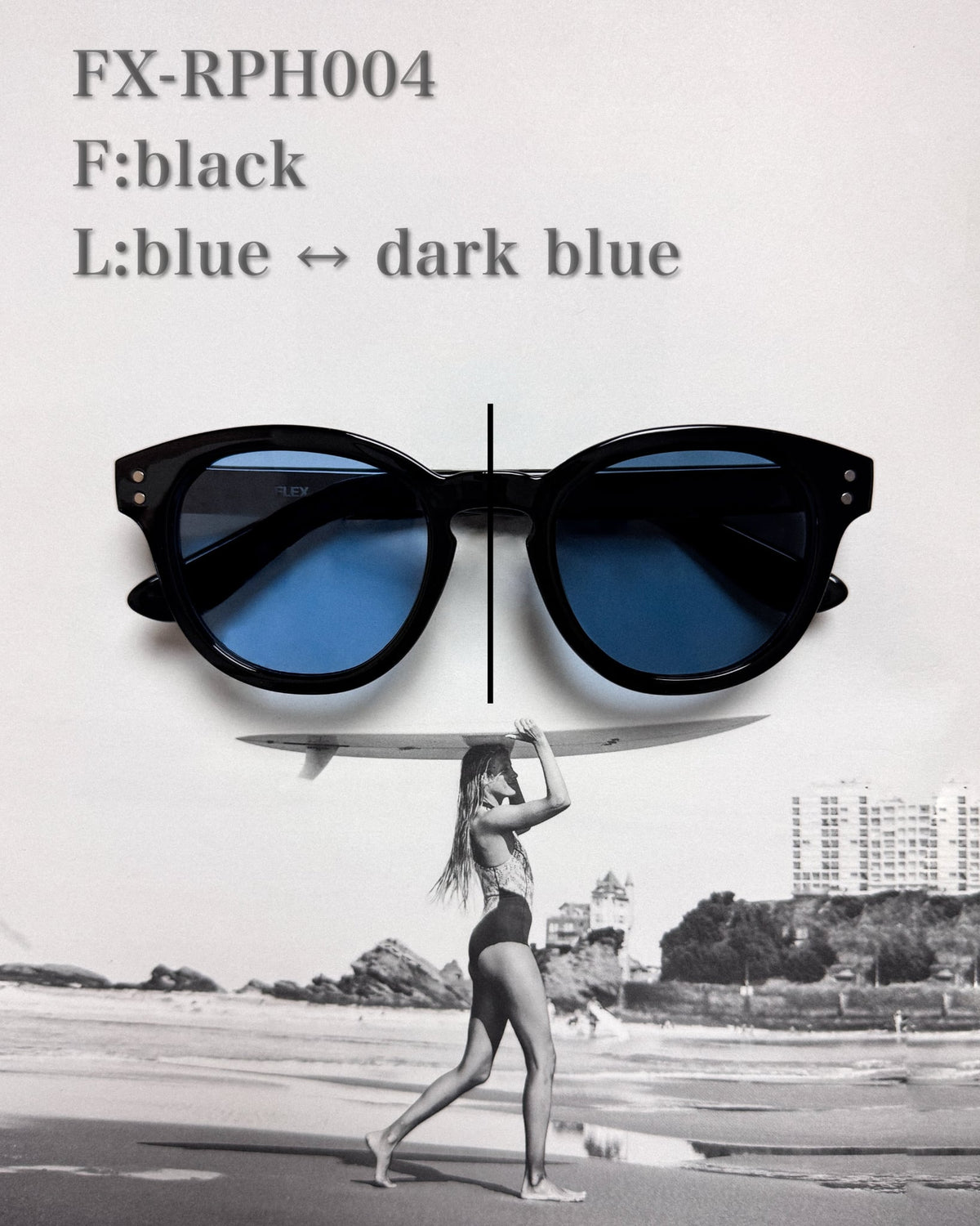 調光・偏光レンズ搭載 round wellington sunglasses