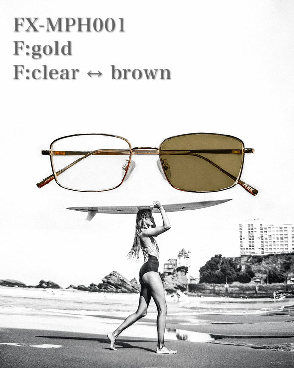 調光レンズ搭載 slim metal 2 sunglasses