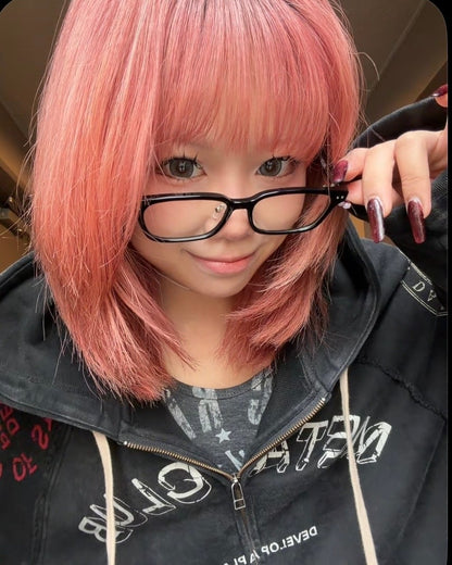 slim square clear sunglasses