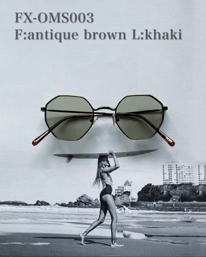 octagon metal sunglasses