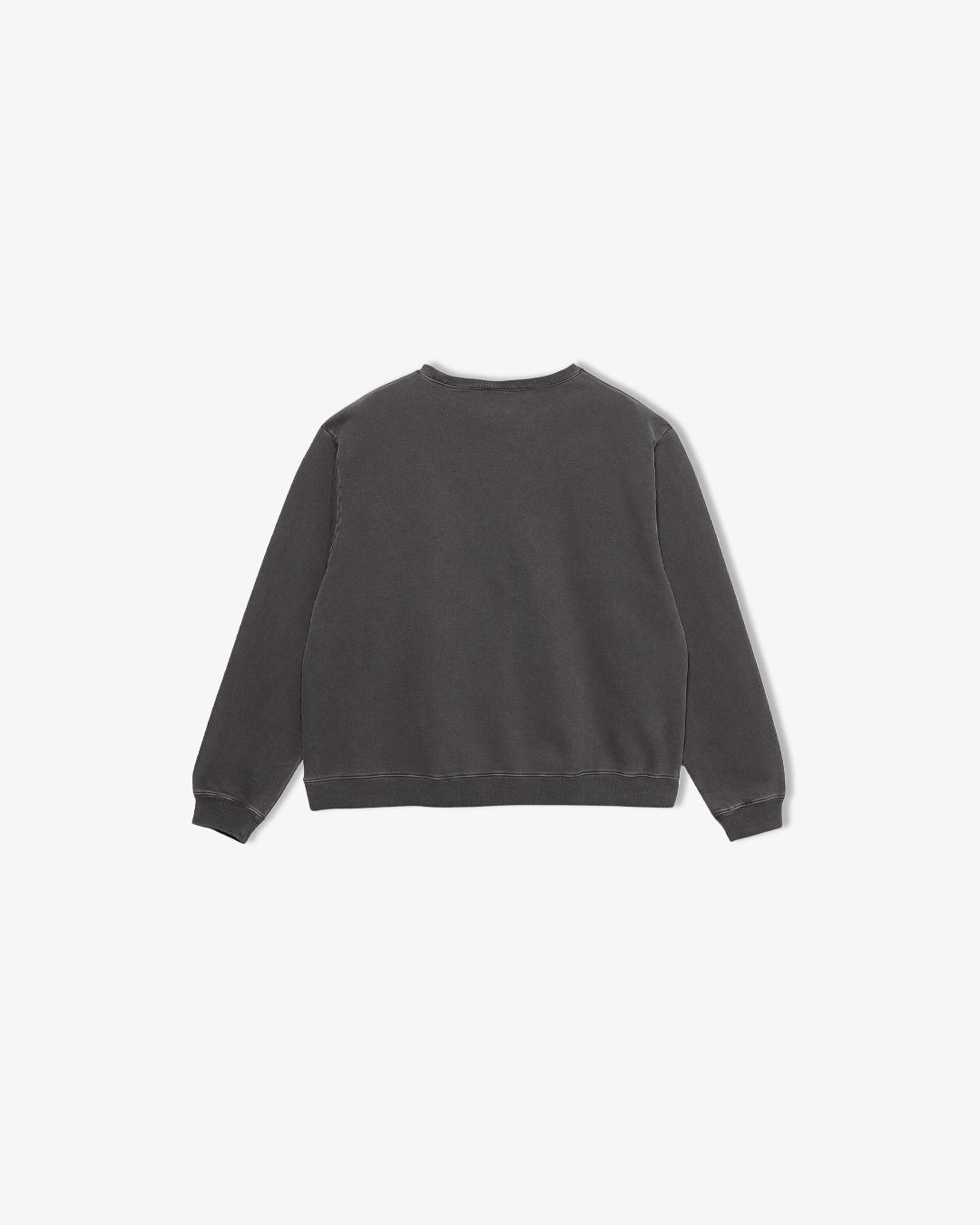 Heavy weight pigment crew neck sweat