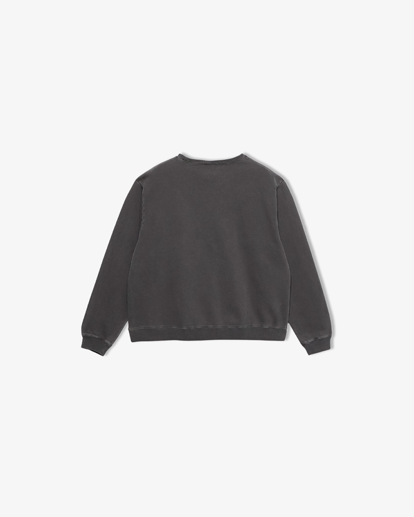 Heavy weight pigment crew neck sweat