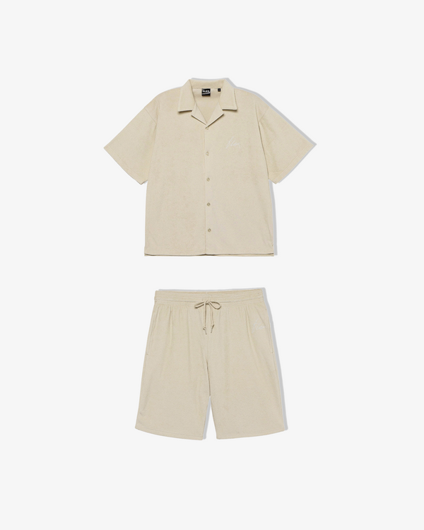 Open collared pile set up オープンカラーパイルセットアップ