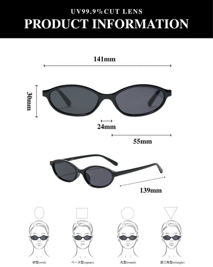 slim oval 3 sunglasses