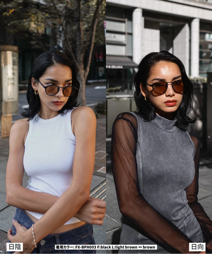 調光・偏光レンズ搭載 boston sunglasses