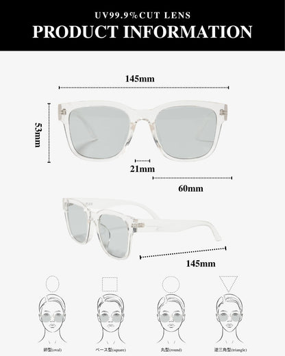 square wide sunglasses