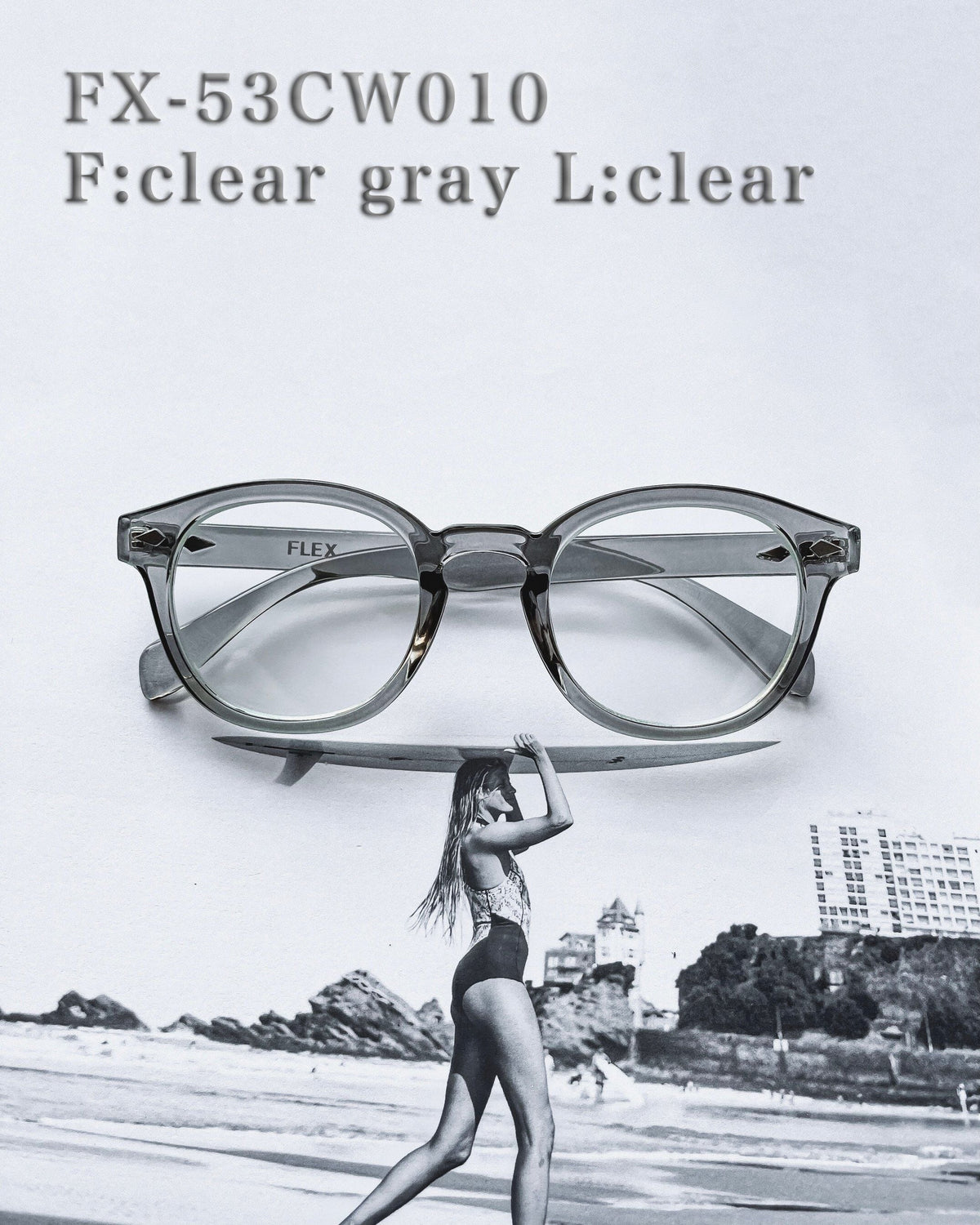 classic wellington clear sunglasses -53mm-