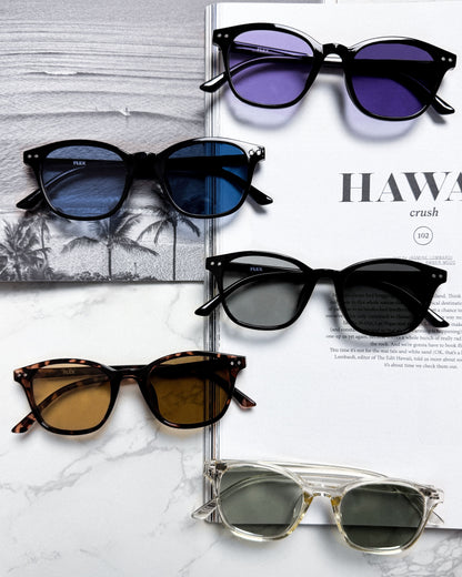 調光・偏光レンズ搭載 square frame 3 sunglasses