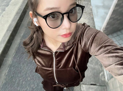 調光・偏光レンズ搭載 classic round sunglasses
