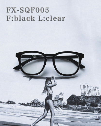 square frame clear sunglasses