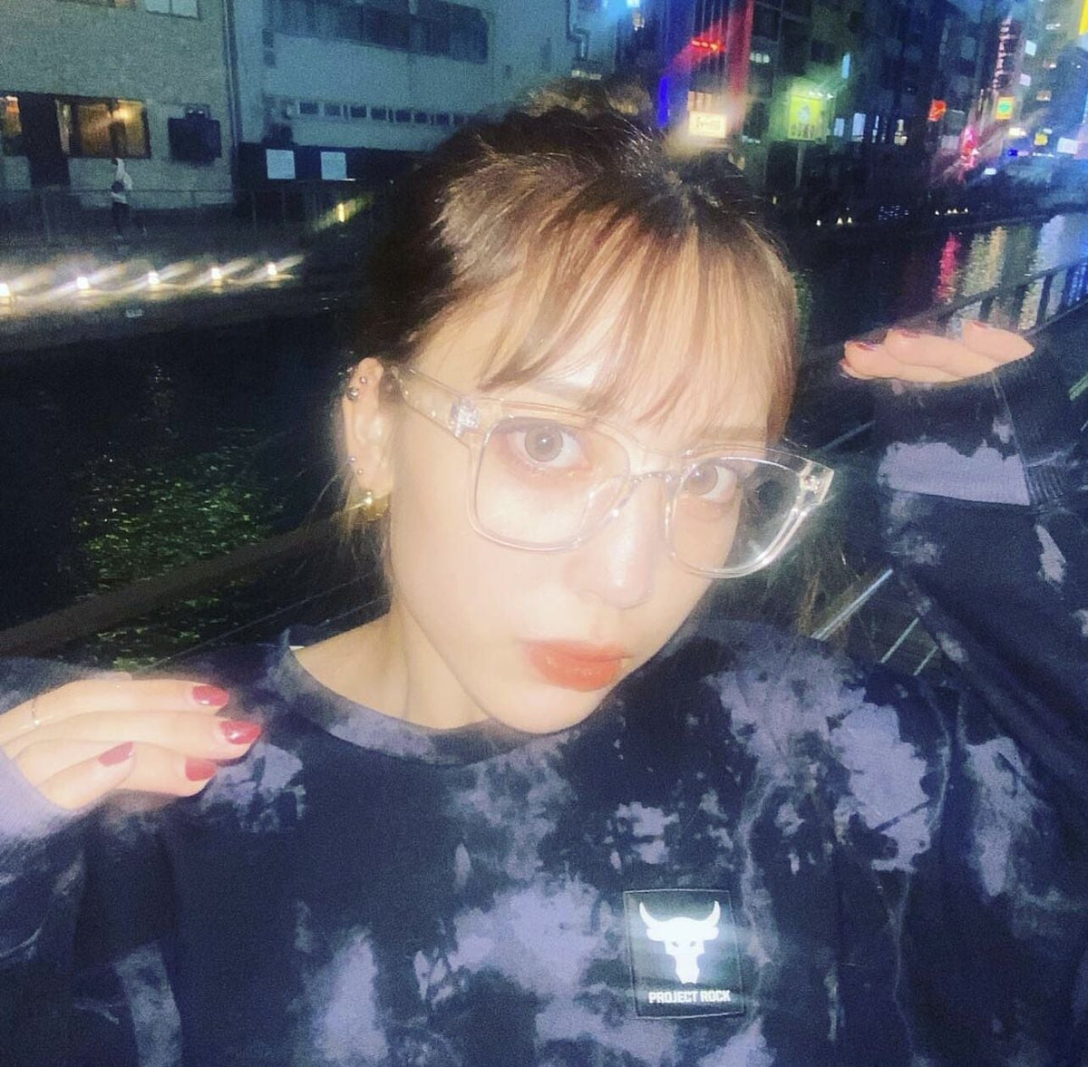 square wide clear sunglasses