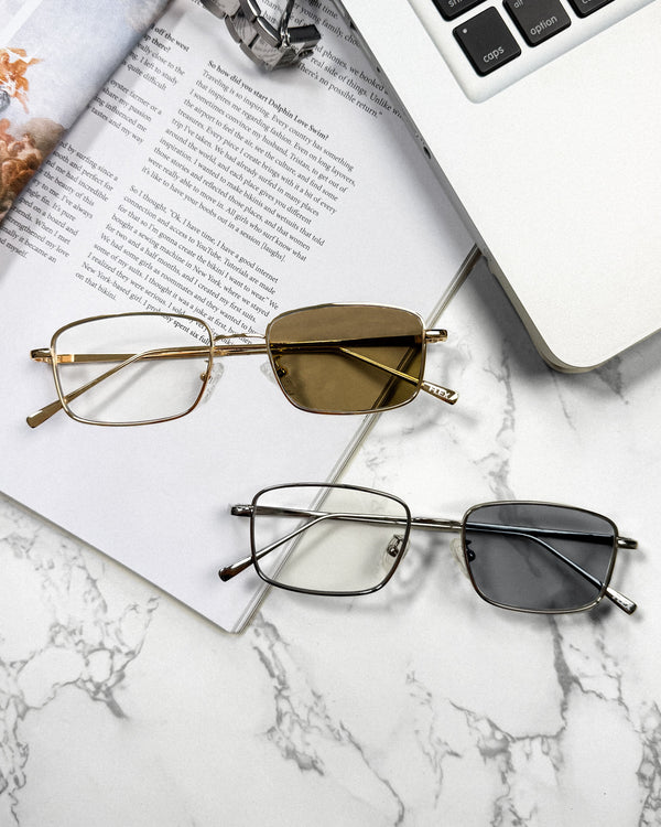 調光レンズ搭載 slim metal 2 sunglasses