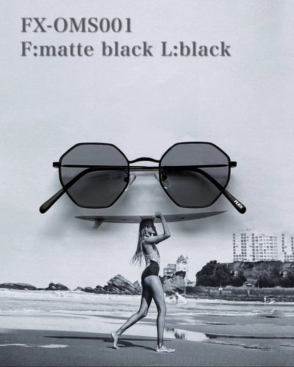 octagon metal sunglasses