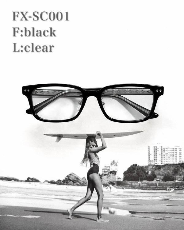 slim square clear sunglasses