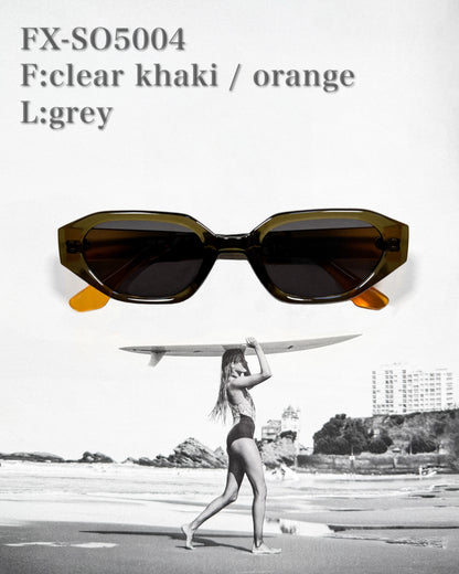 【4colors】Slim oval 5 sunglasses
