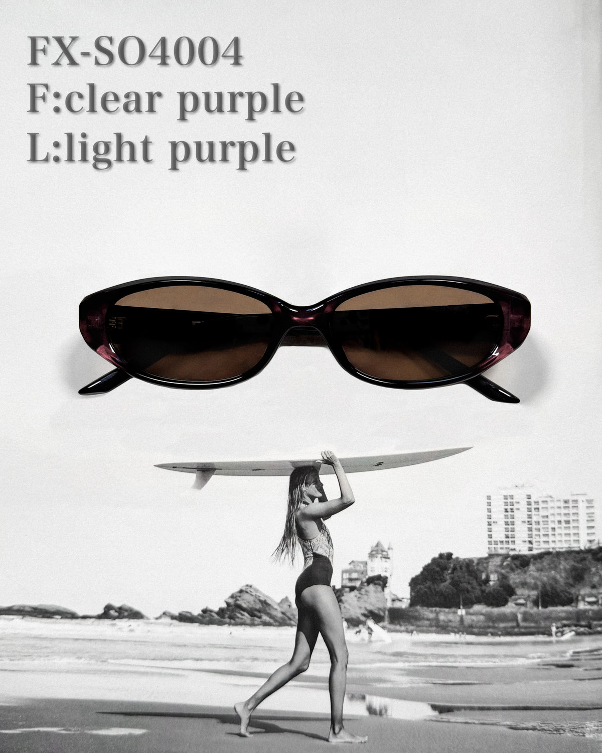 【5colors】Slim oval 4 sunglasses