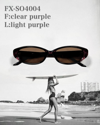 【5colors】Slim oval 4 sunglasses