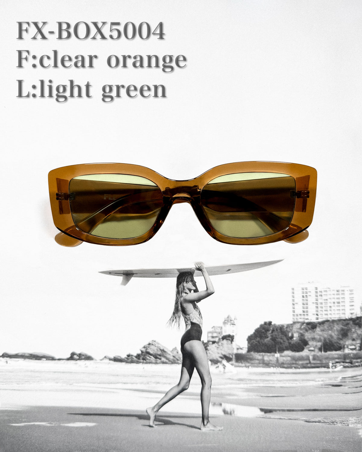 【5colors】Box square 5 sunglasses