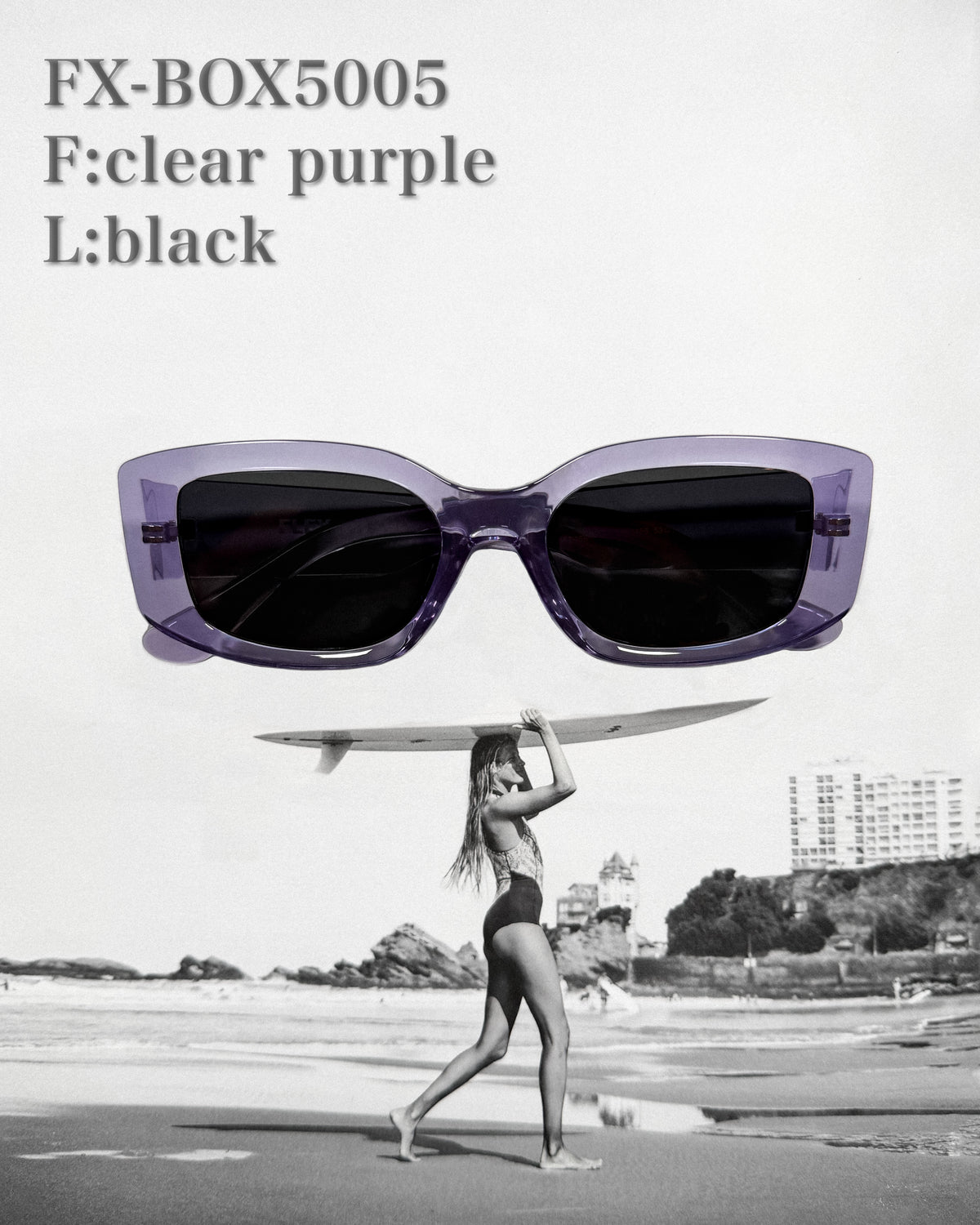 【5colors】Box square 5 sunglasses