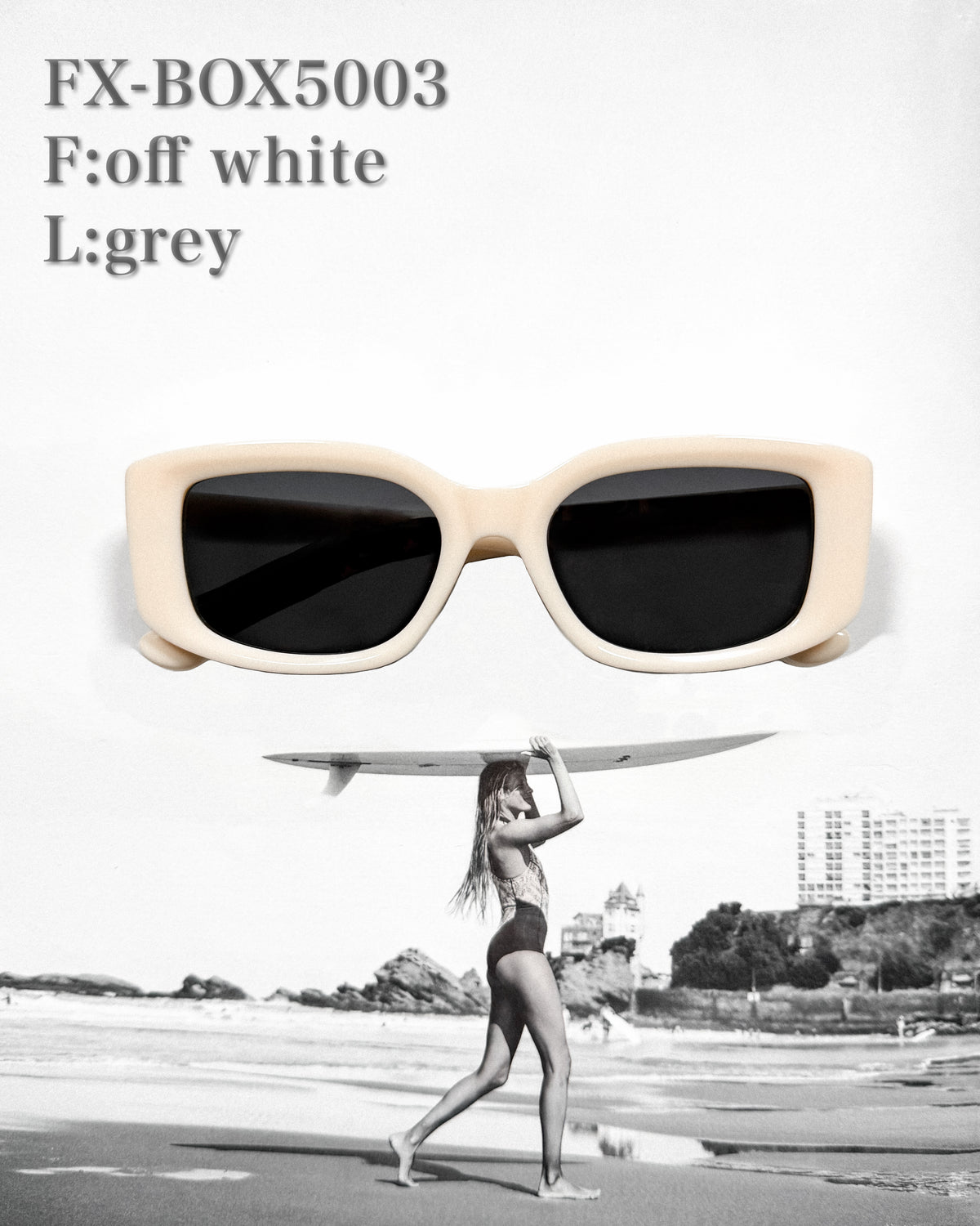 【5colors】Box square 5 sunglasses