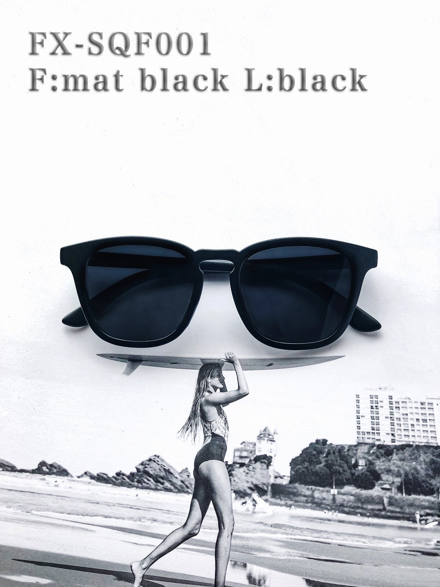 [4 color] square frame sunglasses
