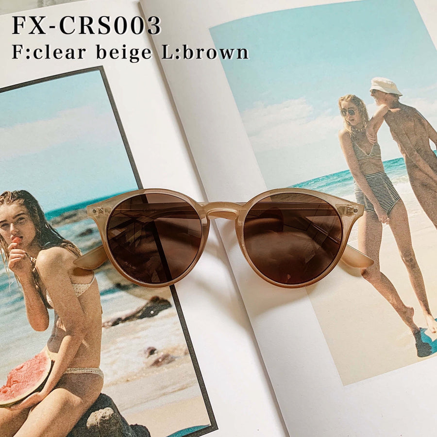 [5 color] classic round sunglasses