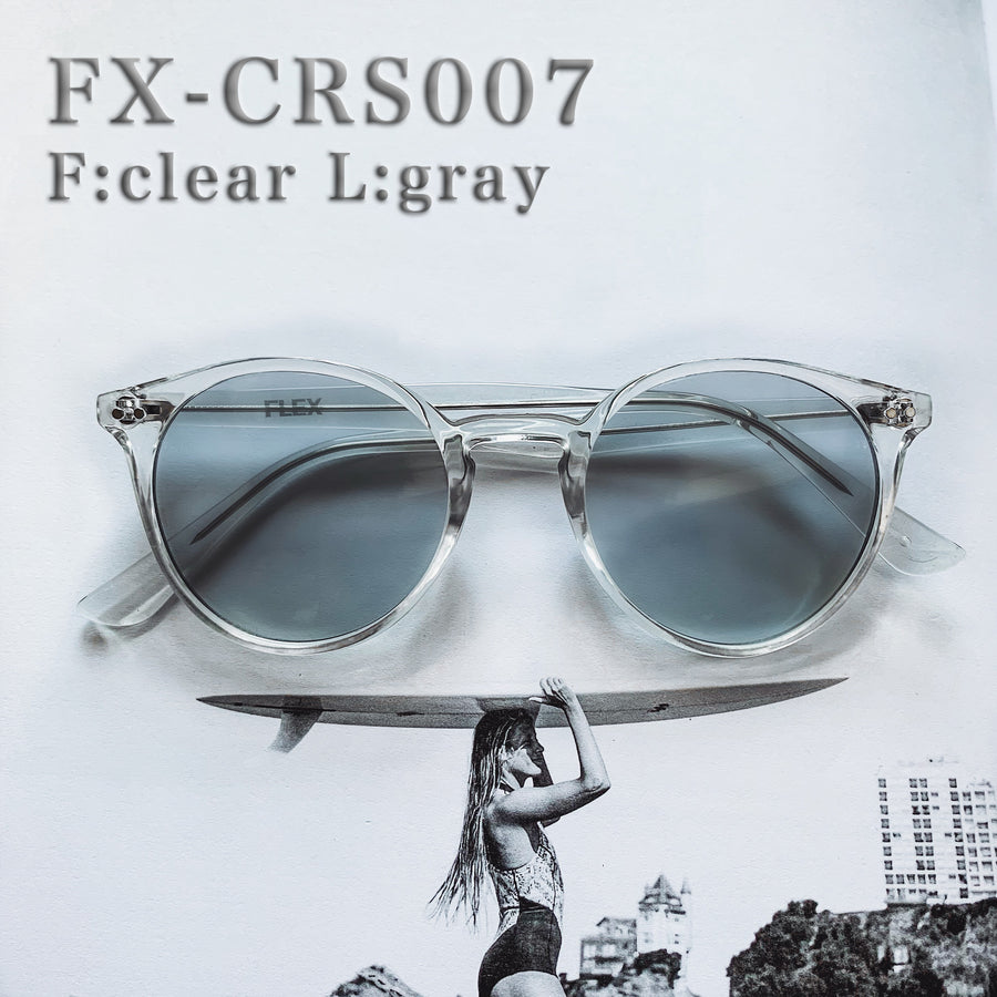 [4 color] classic round clear sunglasses